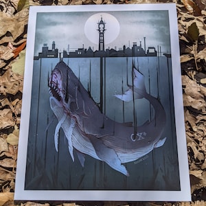 Waters Below Dunwall-illustratieafdruk