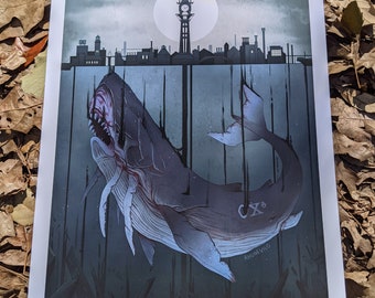 Waters Below Dunwall Illustration Print