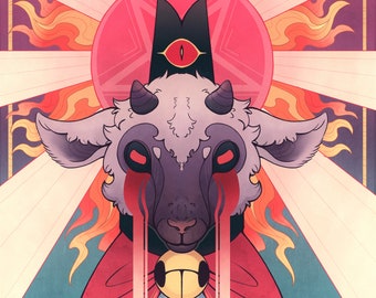 Cult of the Lamb Illustration Print