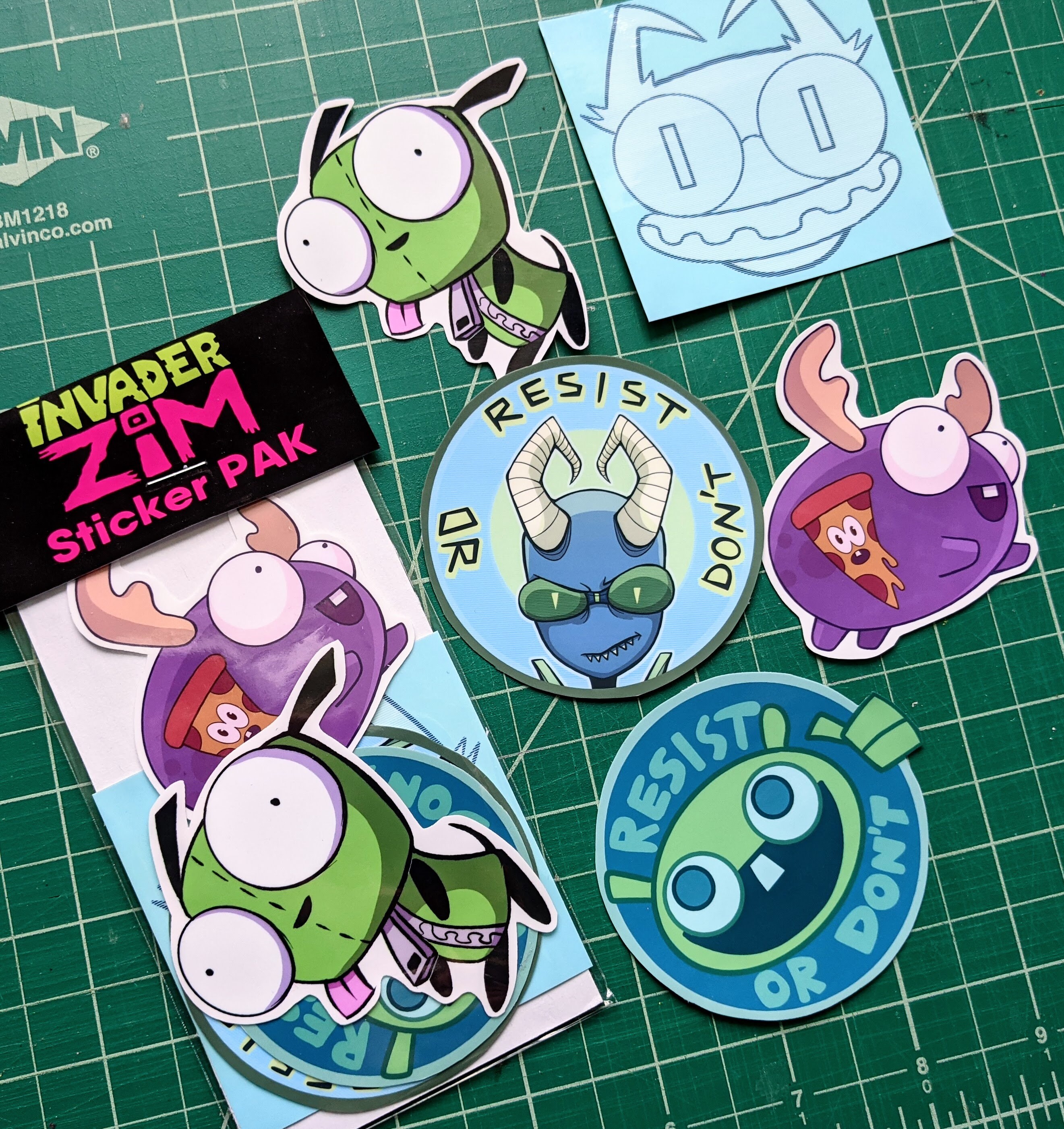 Invader Zim Vinyl Sticker PAK - Etsy