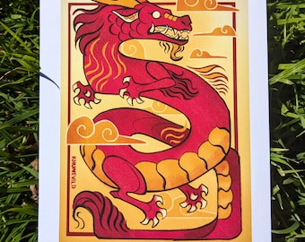 Year of the Dragon Print & Sticker Set