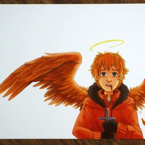 One-Winged Kenny South Park Illustration Print image 2