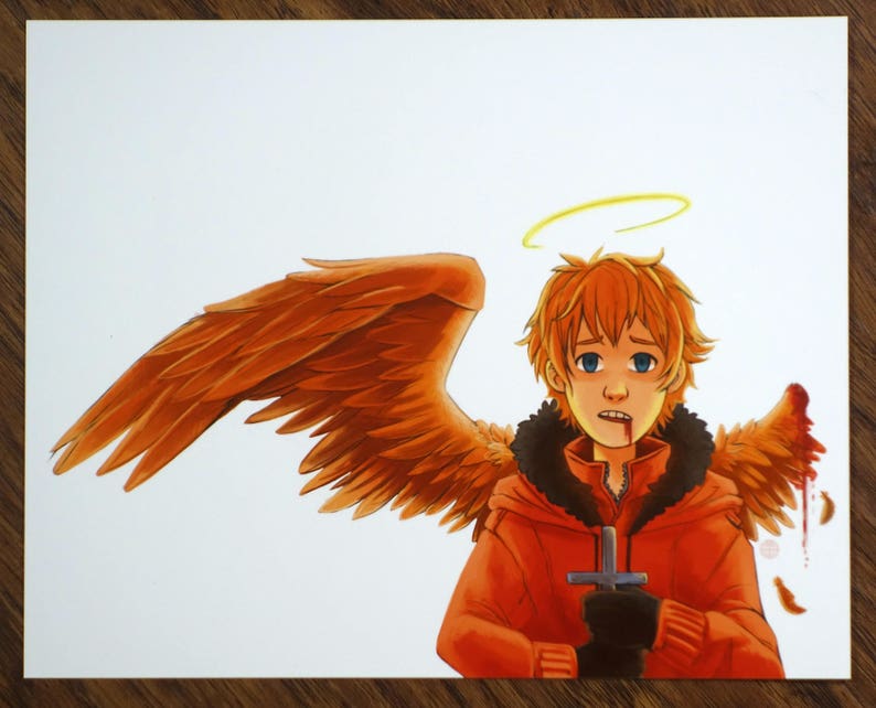 One-Winged Kenny South Park Illustration Print image 2