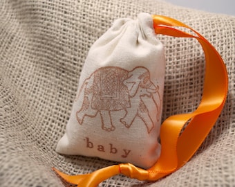 DECORATIVE ELEPHANT Sachet Bags for Baby Showers or Weddings