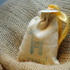 POLKA GIRAFFE Sachet Bags / Baby Shower Favors