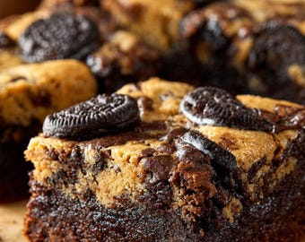 Oreo Brookies Recipe: Fudgy Brownie Cookie Bars with Oreos – Easy Dessert (Digital PDF Download)
