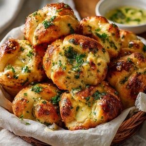 Receta de Nudos de Ajo: Panecillos Salados para Imprimir (Descarga Digital PDF)