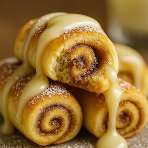BEST RECIPE for Homemade Mini Cinnamon Roll Bites PDF | Easy Glazed Cinnamon Swirls | Homemade Sweet Rolls | Baking Digital Guide