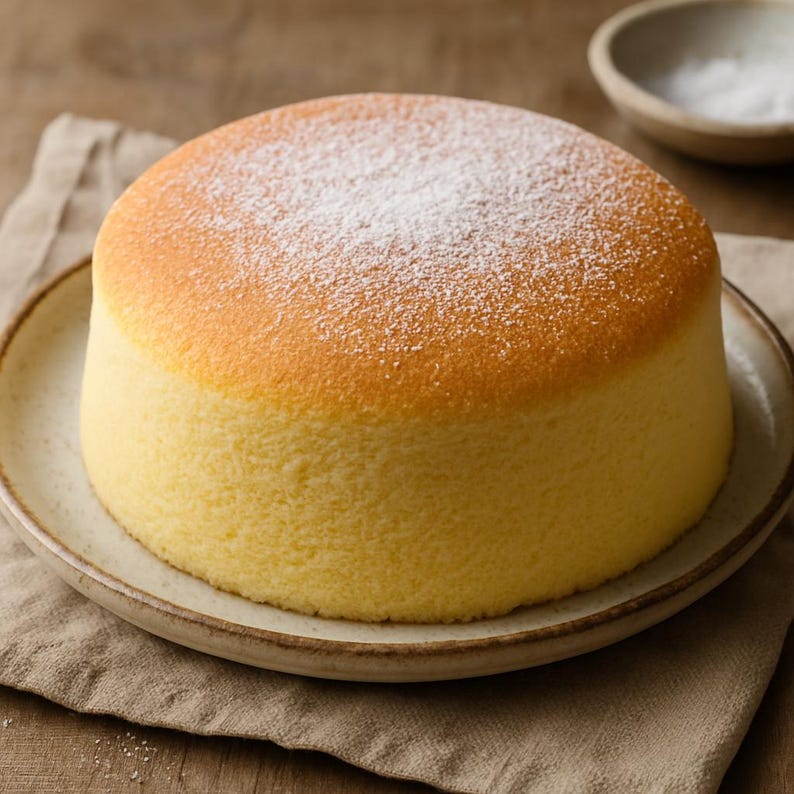 Japanese Sponge Cake Recipe: Fluffy Cotton Cheesecake Style (PDF ...