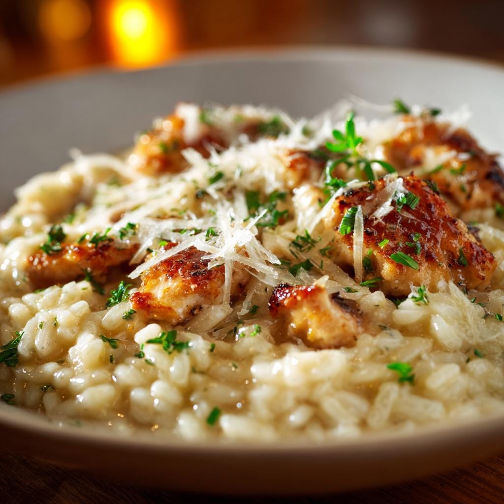 Authentic Risoto Authentic Chicken Risotto Recipe: Printable Italian Dinner (digital ...