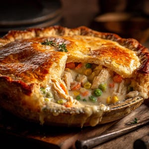Ricetta del Chicken Pot Pie: cibo confortante fatto in casa (download digitale PDF)