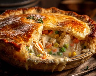 Chicken Pot Pie Recipe: Homemade Comfort Food (Digital Download PDF)