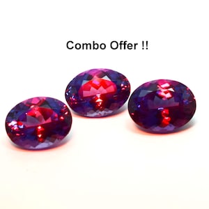 Oval Cut Alexandrite Color Changing Genuine Natural Alexandrite Gemstones Quality 20-24CT 13x10x6MM Best Gift For Her Loose Genuine Gemstone