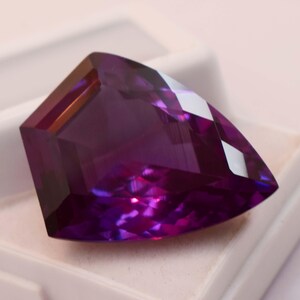44Ct Shield Cut Color Change Alexandrite Natural Loose Gemstone Large Multicolor Fine Jewelry Stone image 6