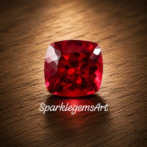 14ct Natural Burma Ruby Cushion Cut Loose Gemstone Red Ruby Jewelry Stone Collector Gem