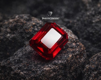 192,80 Ct Rubis Rouge Naturel Du Mozambique Spécimen Certifié Taillé