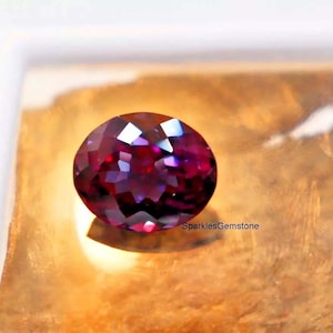 10.05CT Color Changing Top Quality Alexandrite Loose Gemstones For Jewelry Making Crystal Oval Cut Loose Alexandrite 13x10x6MM Gift For Him