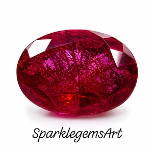 Natuurlijke Birmese robijn van 11 karaat, ovaal geslepen, losse edelsteen, gecertificeerd dieprode robijn voor ring, hanger of sieraad.