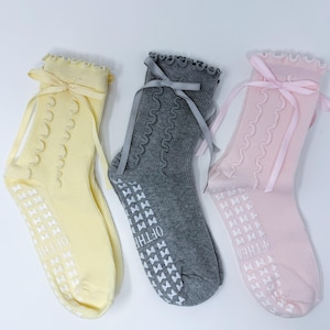 Pilates Socks With Frills and Bows