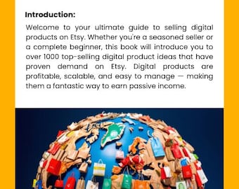 1000 digitale Produktideen 2025: Etsy Verkäuferleitfaden (PDF eBook)