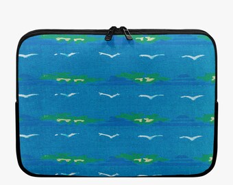Furuya Korin "Vintage woodblock print" Laptop & iPad Sleeve, Macbook, Tablet, 10inch, 12inch, 13inch, 15inch, 17inch