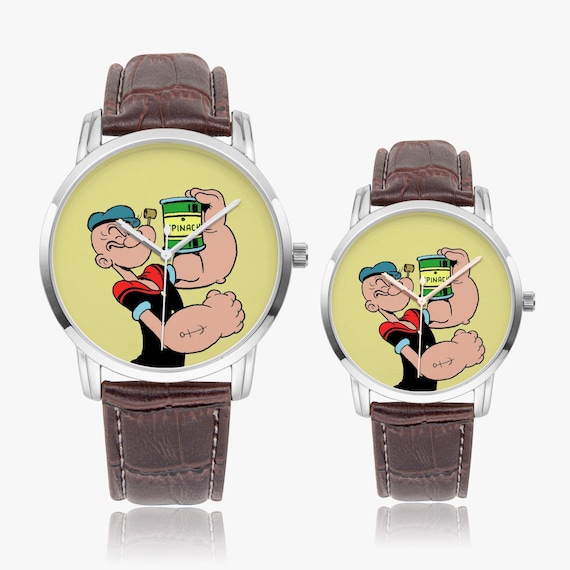 Popeye the Sailor Man Wide Type Quartz Watch, Art Watch 
