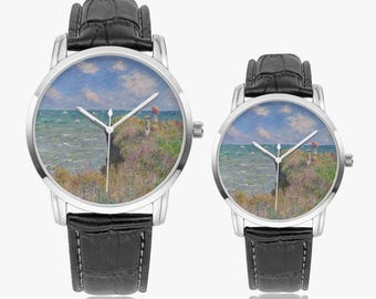 Monet "Cliff Walk at Pourville" Quartz Watch, Art Lover Gift