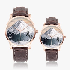 Hiroaki Takahashi &quot;Katsuyama Neighborhood&quot; Wide Type Quartz Watch, art watch, couple watch