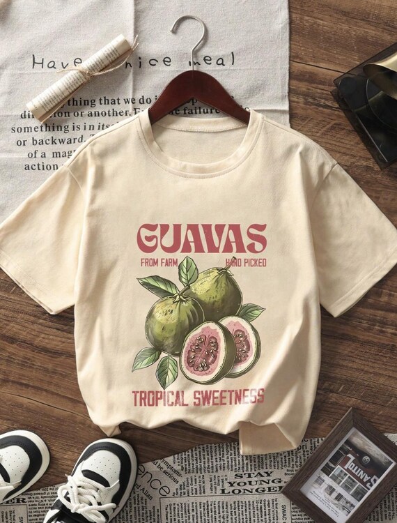 Funky Fruits T Shirt Knitted T-shirt For Boys In Ecru Fun And