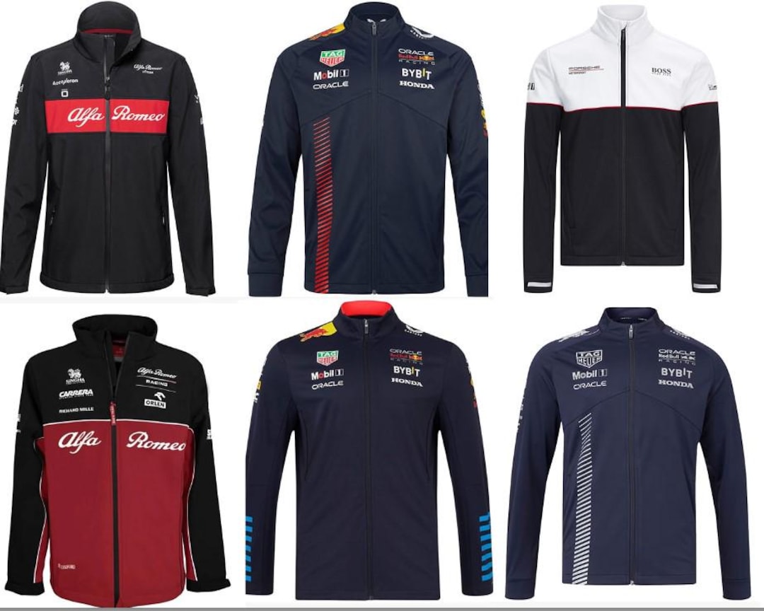 F1 Team Racing Jackets 2023–2025 | Ferrari Red Bull Mercedes AMG ...