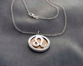 LEO - Silver with Copper or Bronze Pendant