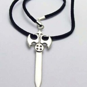 Silver Medieval Sword pendant for men