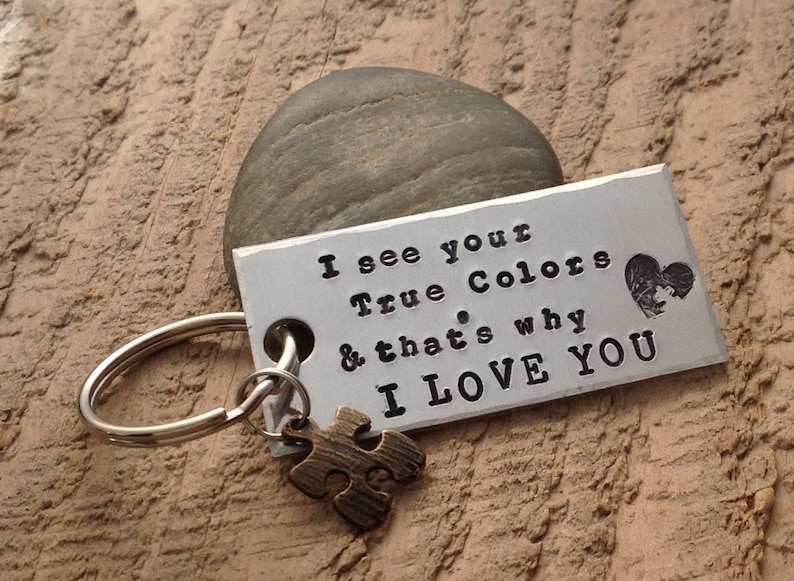 Mom And Kid - Personalized Autism Awareness Keychain