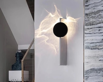 Moderne LED Wandleuchte: Drehbare Edelstahl Wandleuchte