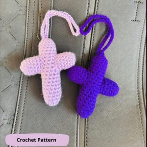 Crochet Cross Pattern – Easy Amigurumi PDF, Bag Charm Pattern for Beginners