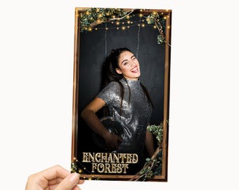 Enchanted Forrest Ball 2025 Photobooth template editable
