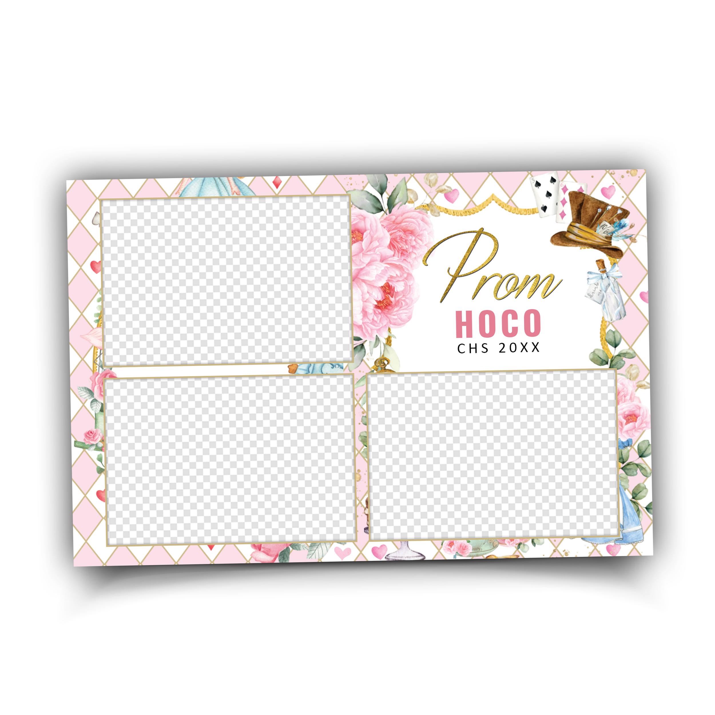 Frame Design Prom Prom Photobooth Template, Prom Photo Booth Frame, 1061 - Etsy