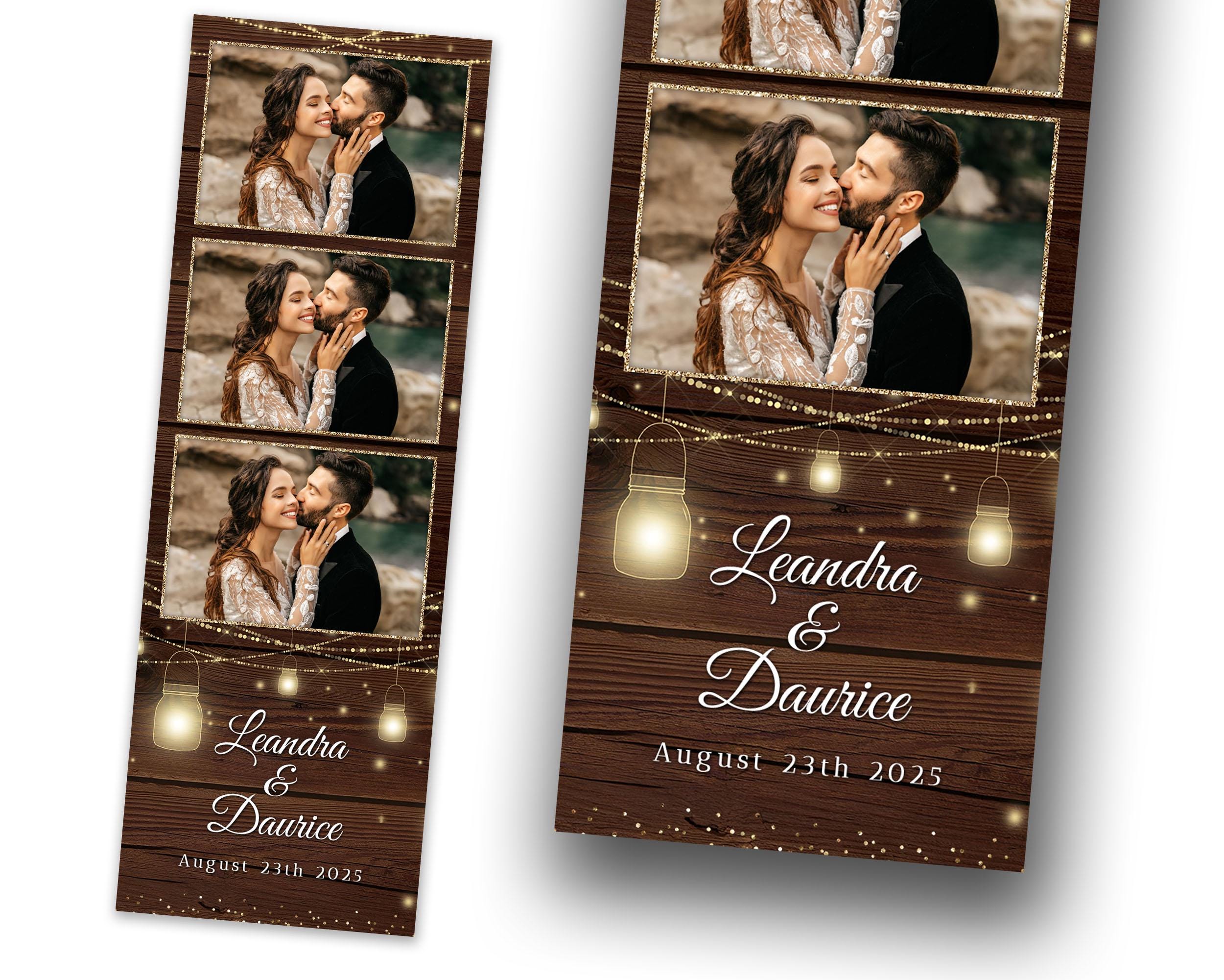 Curated visual reference: Visual Reference: Wooden Wedding Photo Booth Template Rustic Lights Anniversary 2X6