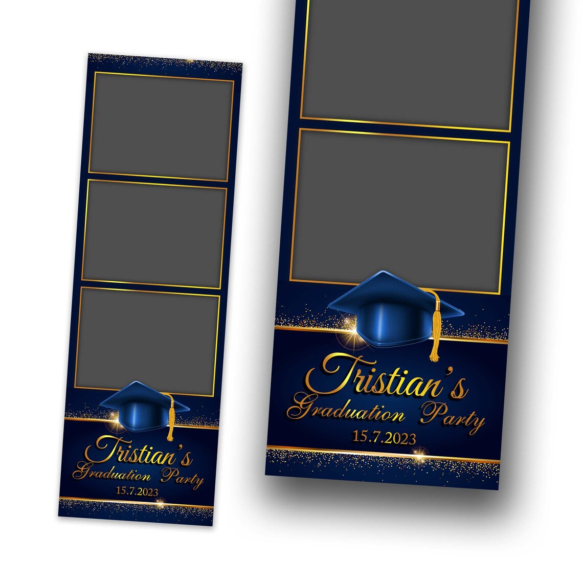 Graduation Photo Booth Template, Class of 2026 Photobooth, Blue Grad ...