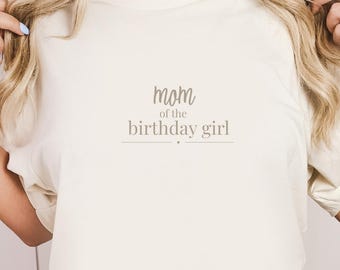 Passendes Mama Geburtstags T-Shirt – Mama des Geburtstagskindes – personalisierbar – Familien Geburtstags Outfit – Modern & Minimal