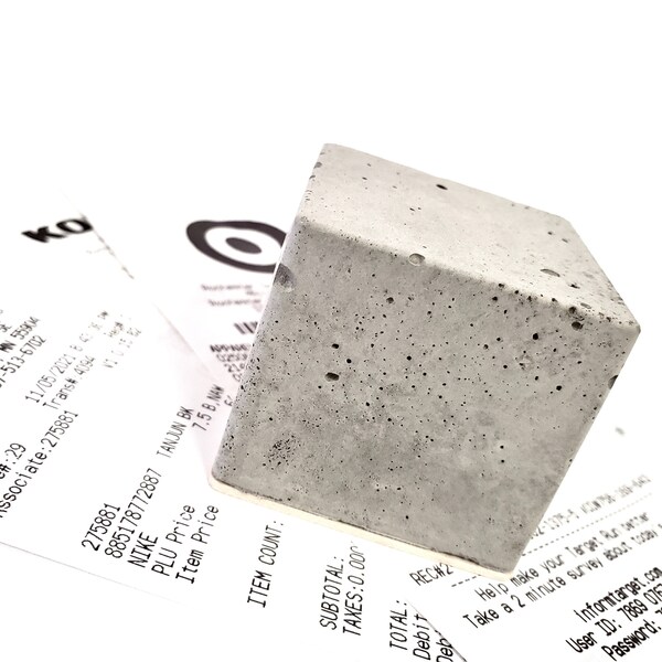 Concrete Paperweight Etsy