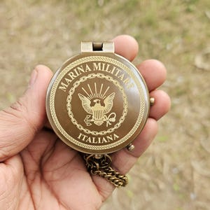 Personalized Brass Compass Anniversary Gifts For Men, Birthday Gift For Dad Groomsmen Gift For Him, Fathers Gifts For Him, Brass Compass