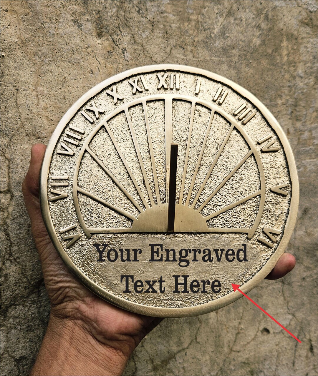 Personalized Brass Sundial: Custom Wedding Anniversary Gift - Etsy