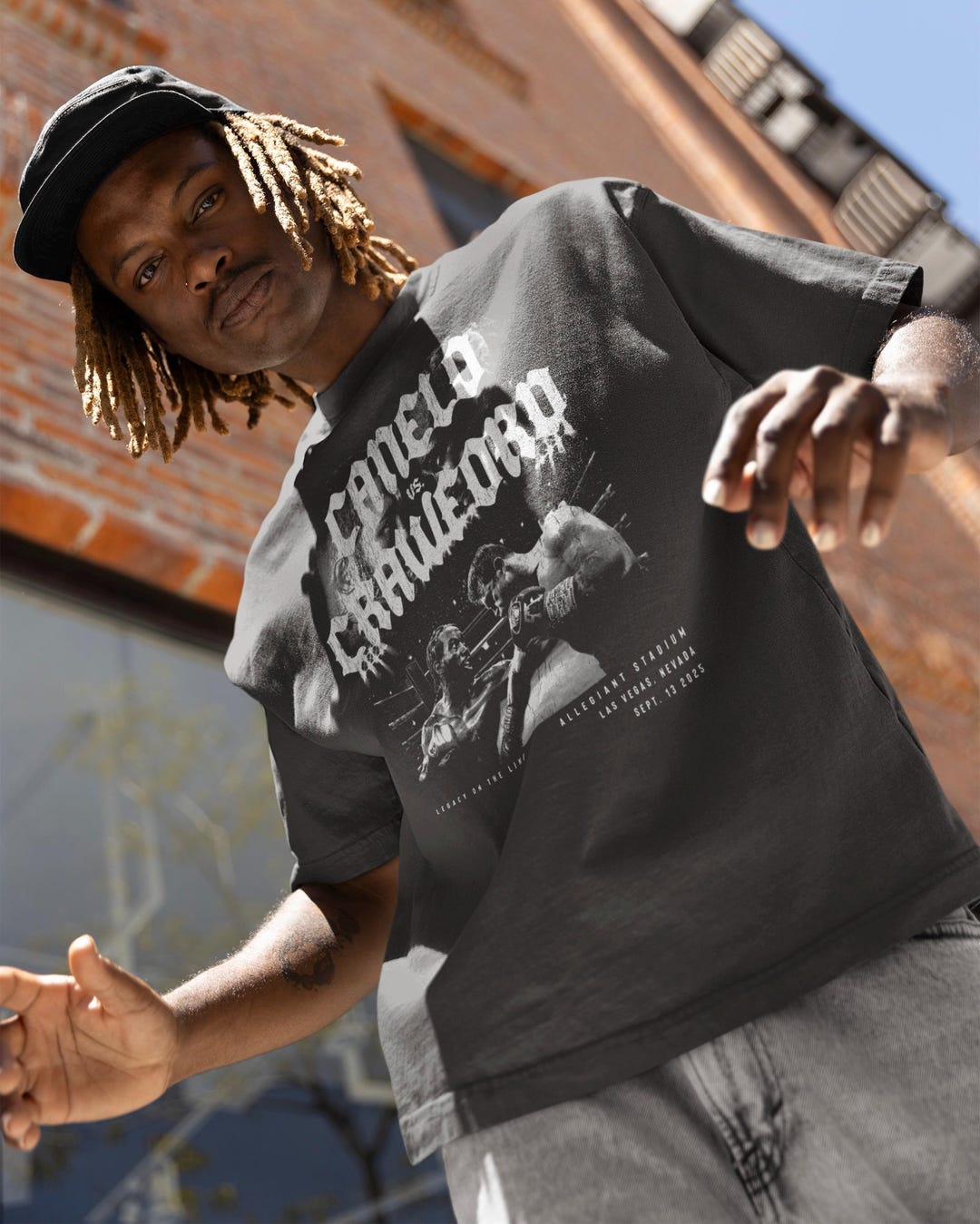 カネロ vs クロフォード ヴィンテージ ボクシングシャツ