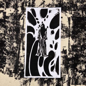 Jane Prentiss Squirm || Magnus Archives Linocuts|| TMA Fanart Gift || Handprinted Wallart Linoprints