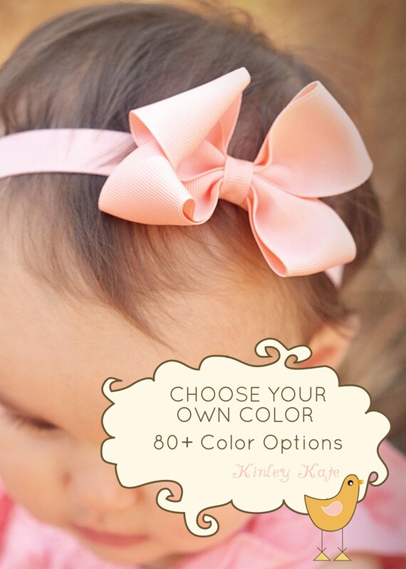 Baby Headband Set Of 8 Single Layer Loopy Grosgrain Boutique Baby Headband Bow Baby Headband Boutique Headbands Baby Headbands Baby Bow