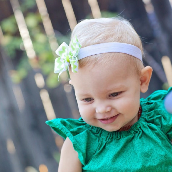 Chevron Baby headband Chevron Pinwheel Headband Bow Baby