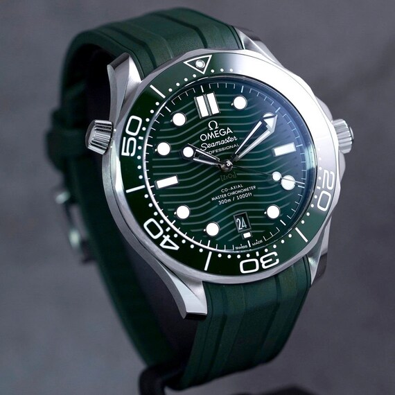 Seamaster Diver 300 Green Dial Rubber Strap (2023… - image 5