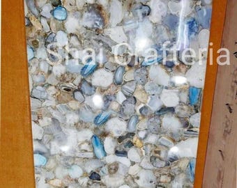Multicolor Agate Dining Table Top: Handmade Mix Agate Stone Arts