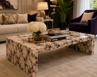 Calacatta Viola Marble Table Luxury Design Modern Calacatta Viola Dining Table Premium Calacatta Viola Marble Coffee Table